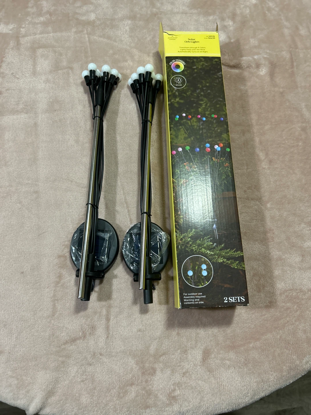 Solar Orb Lights - 2 Sets - photo 2