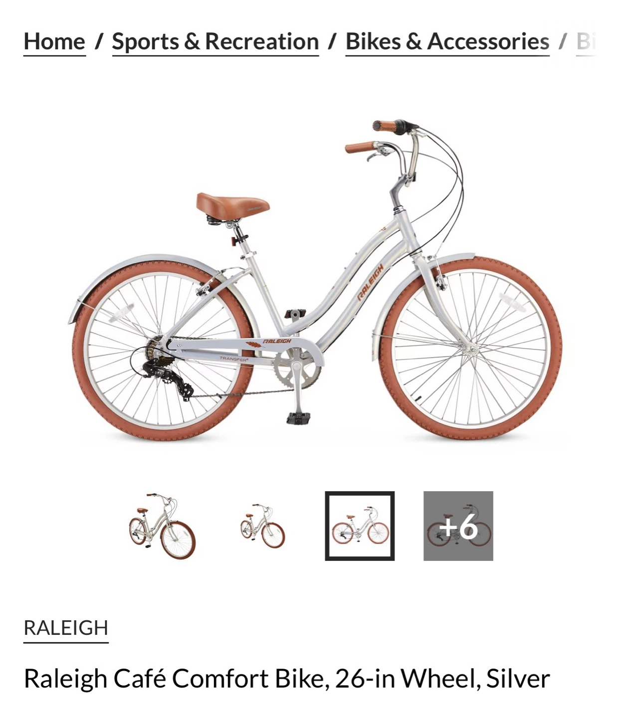 Raleigh Café Comfort Biking combo