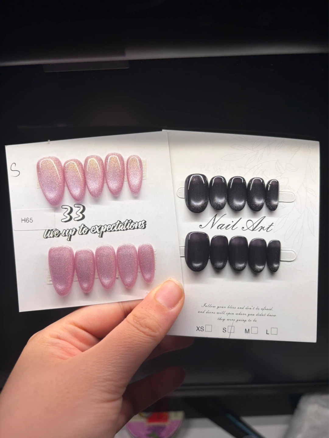 Set of 2 Nail Art Press-On Nail Packs