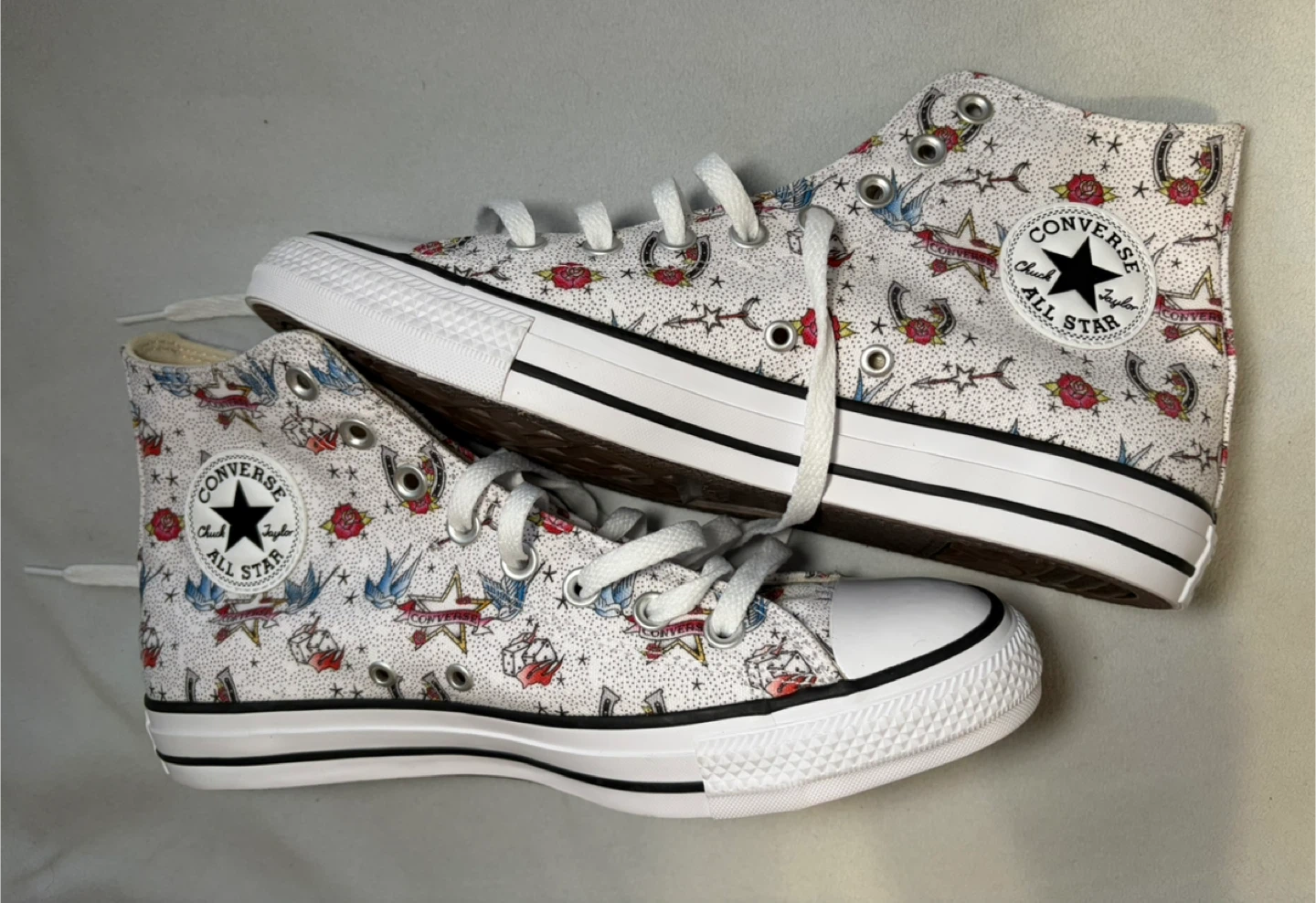 Converse Chuck Taylor All Star Tattoos High-Top Sneaker M 8 W 10