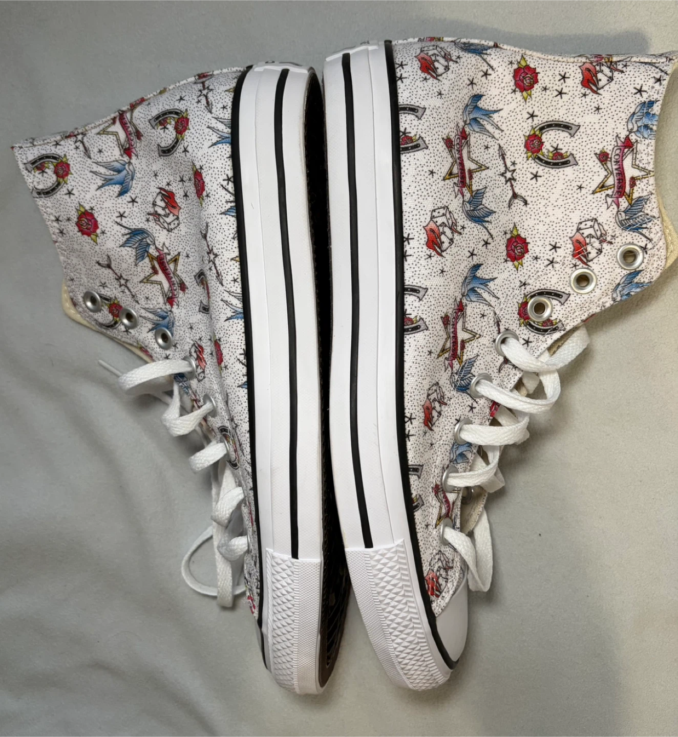 Converse Chuck Taylor All Star Tattoos High-Top Sneaker M 8 W 10 - photo 2