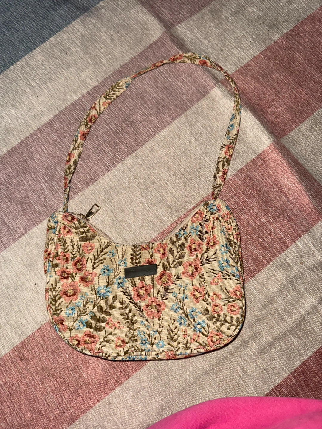Floral Tapestry Shoulder Bag