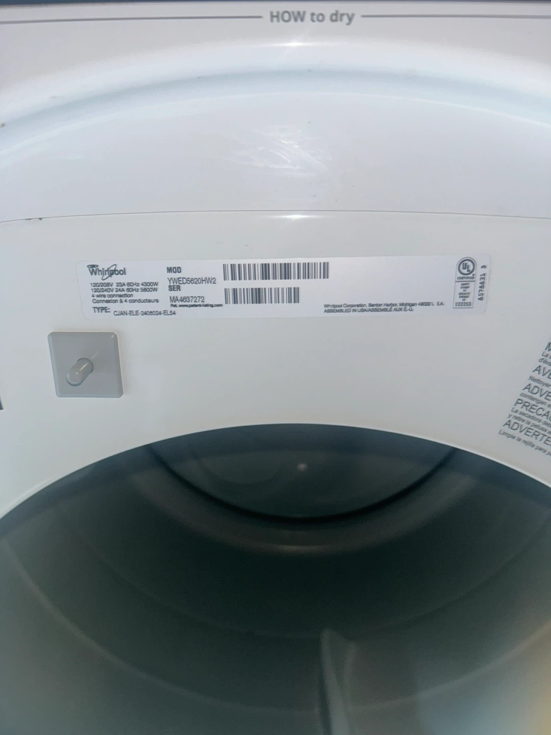 Whirlpool Dryer - photo 3