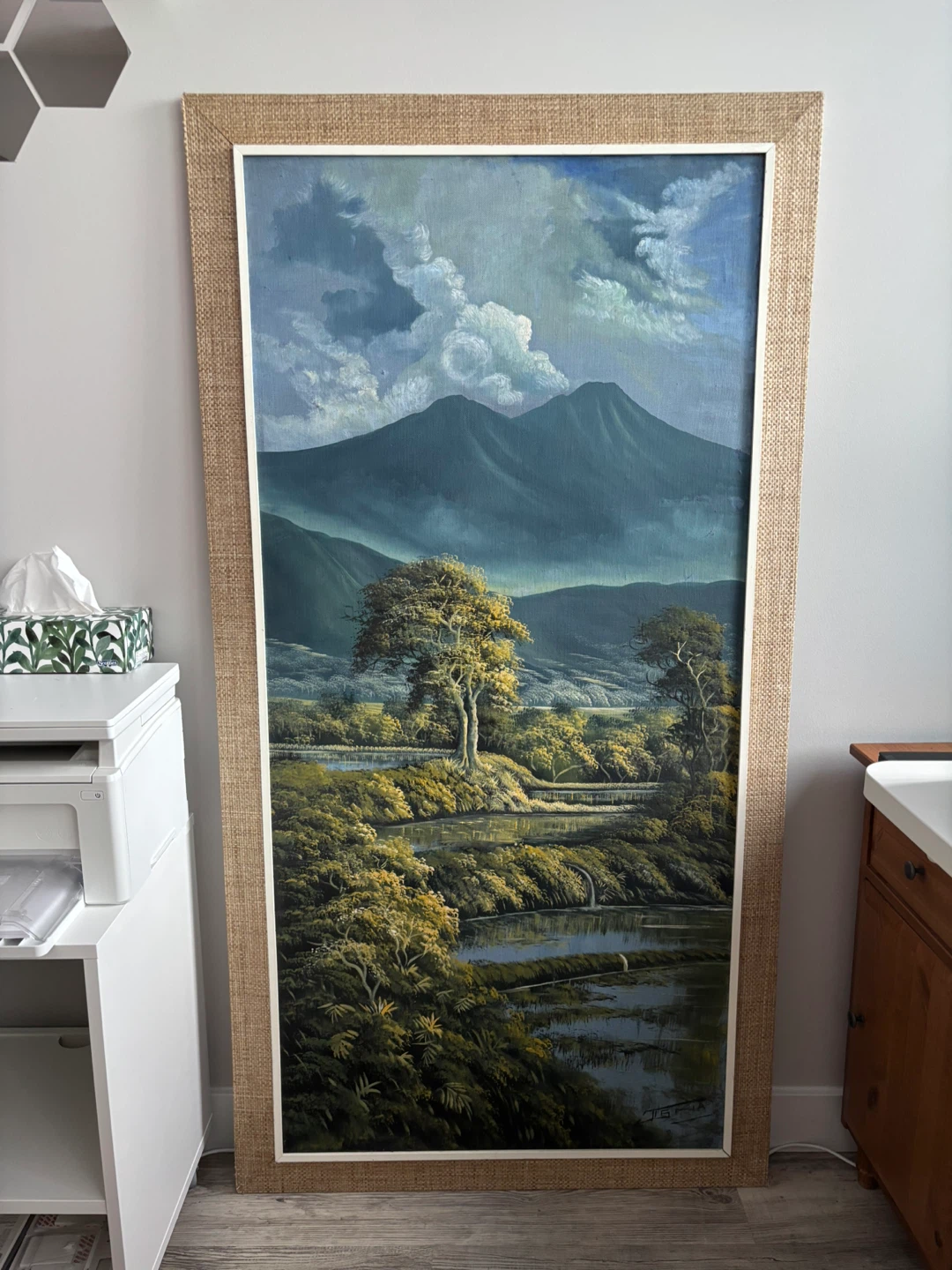 Framed XL Original Landscape Oil Painting