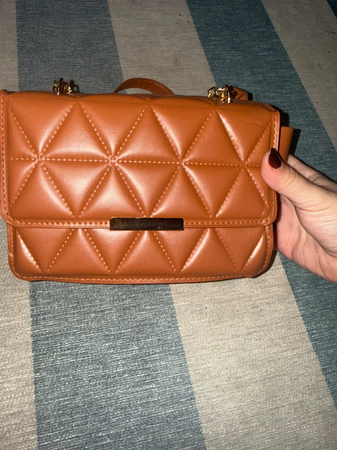 Brown Quilted Shoulder Bag - photo 2