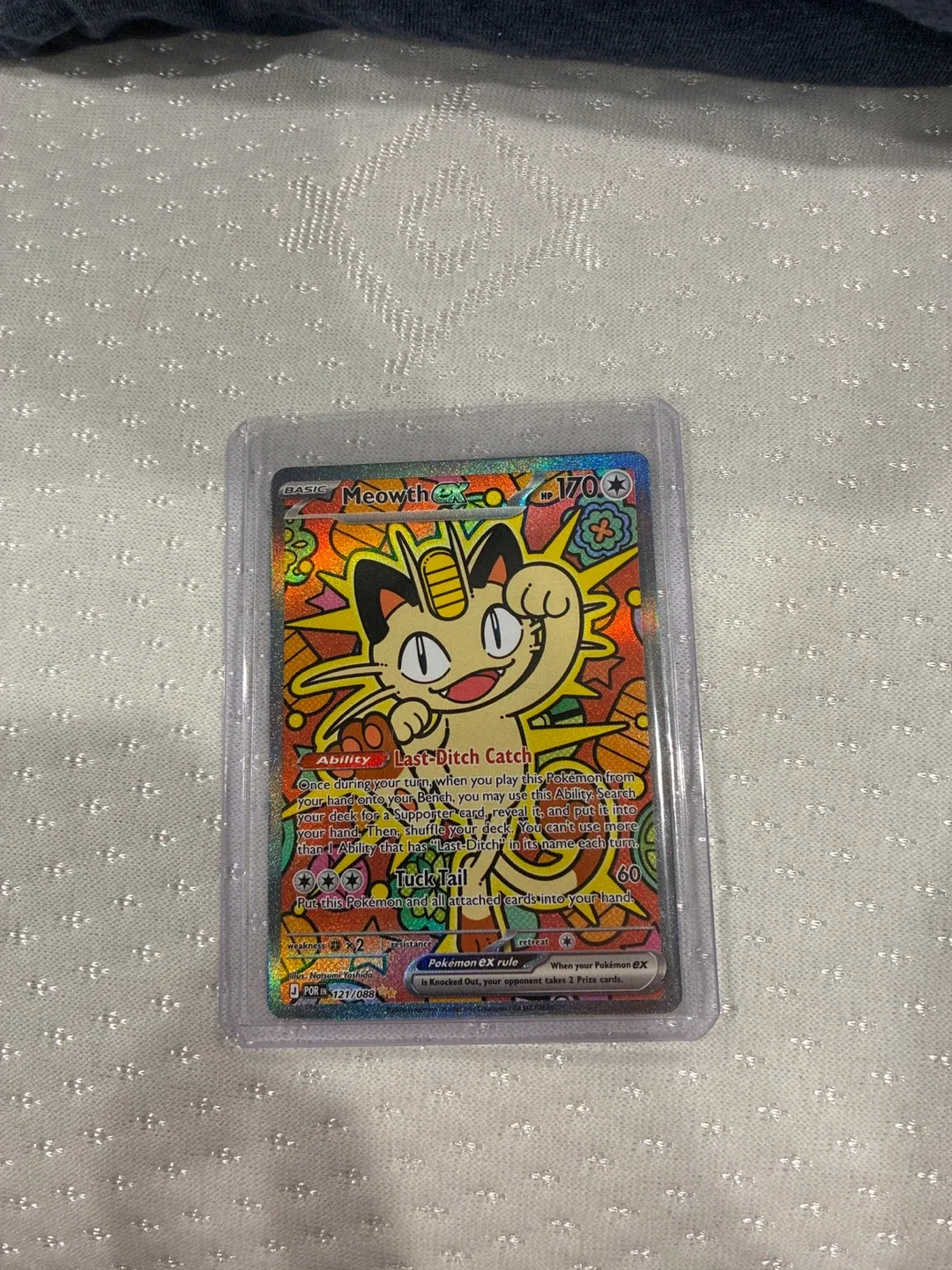 Pokémon Meowth EX Card 121/088