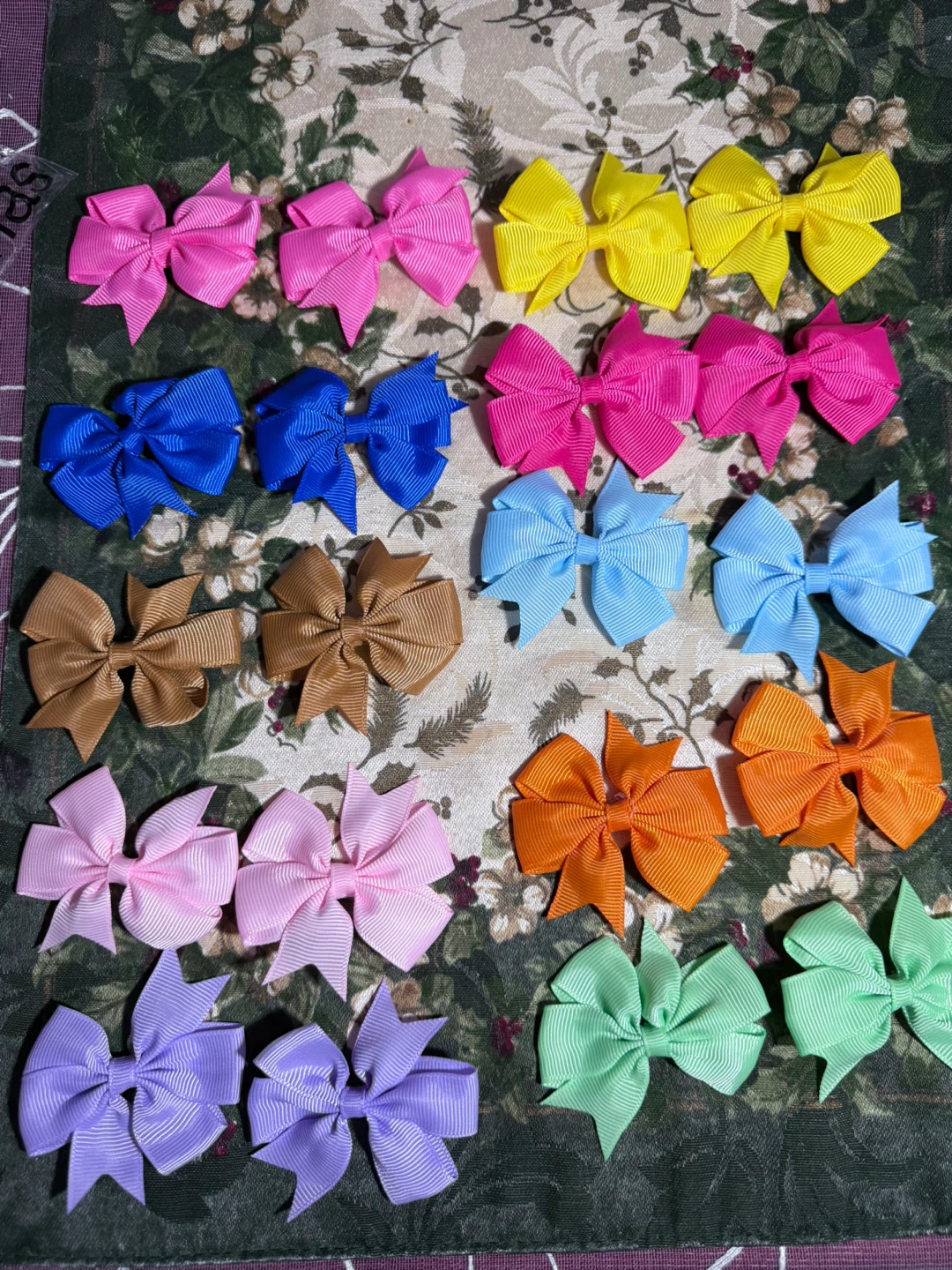Set of 20 Mini Bow Hair Clips