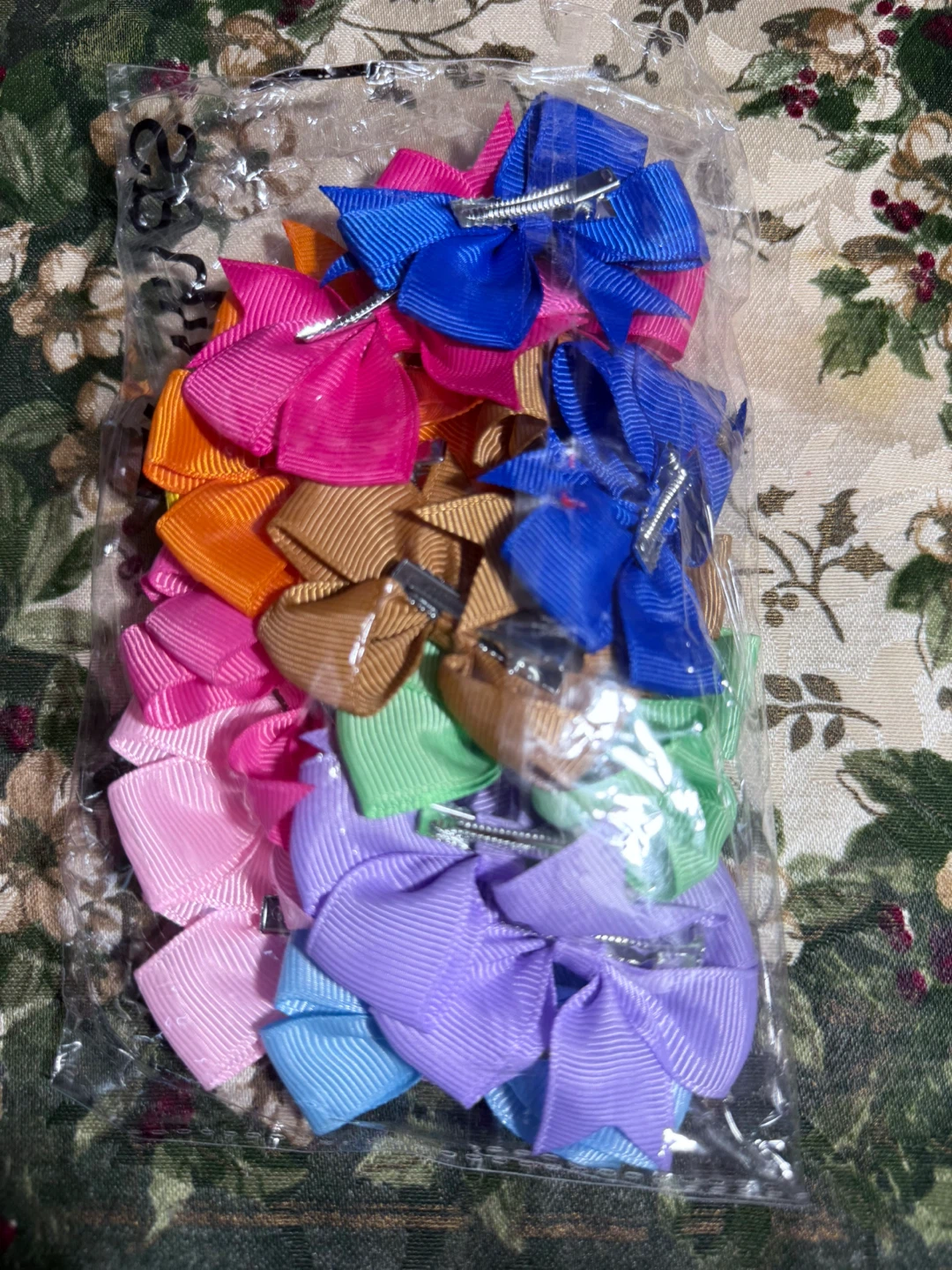 Set of 20 Mini Bow Hair Clips - photo 2