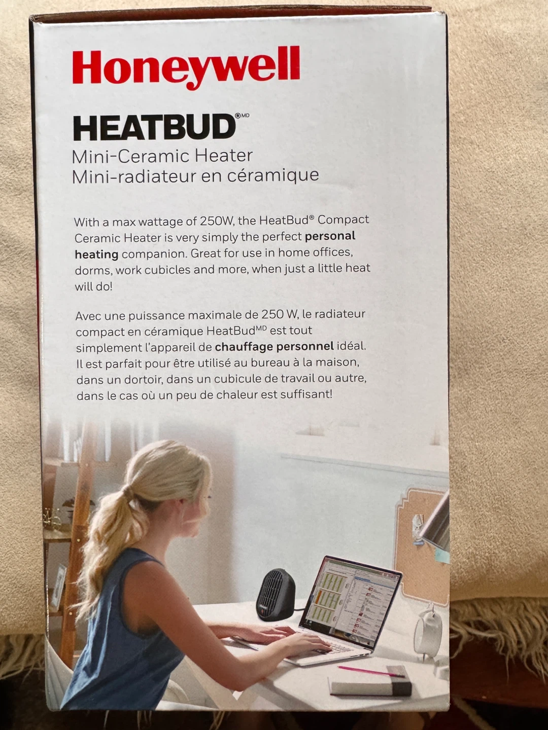 Honeywell Heatbud Mini-Ceramic Heater HCE100BC - photo 3