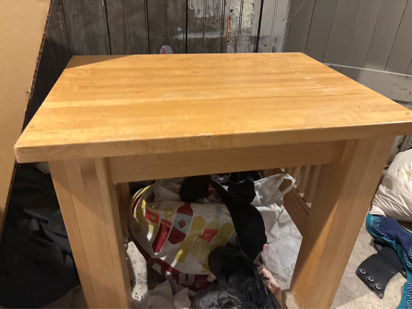 Small wood table