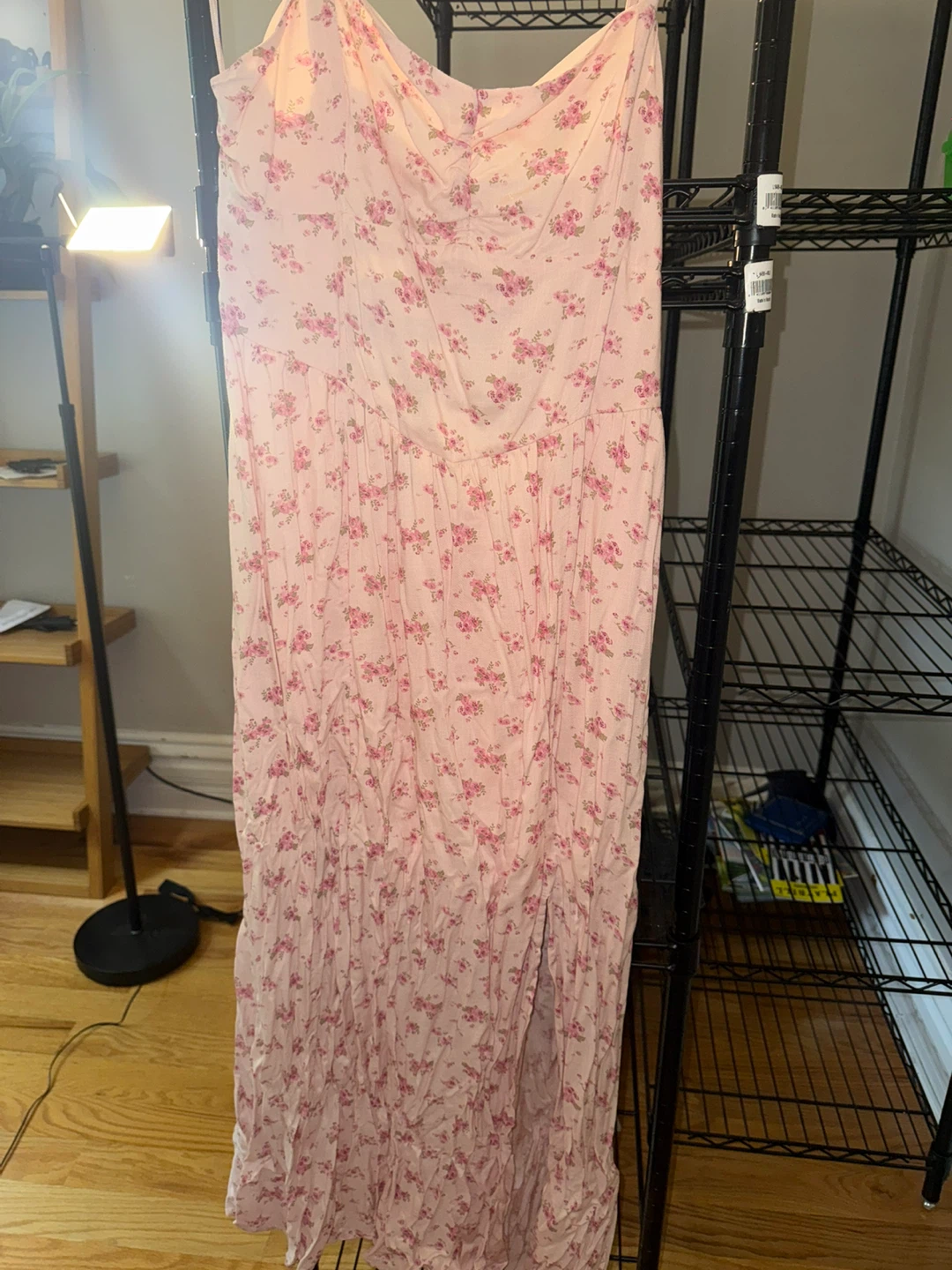 Aeropostale Pink Floral Maxi Dress XL
