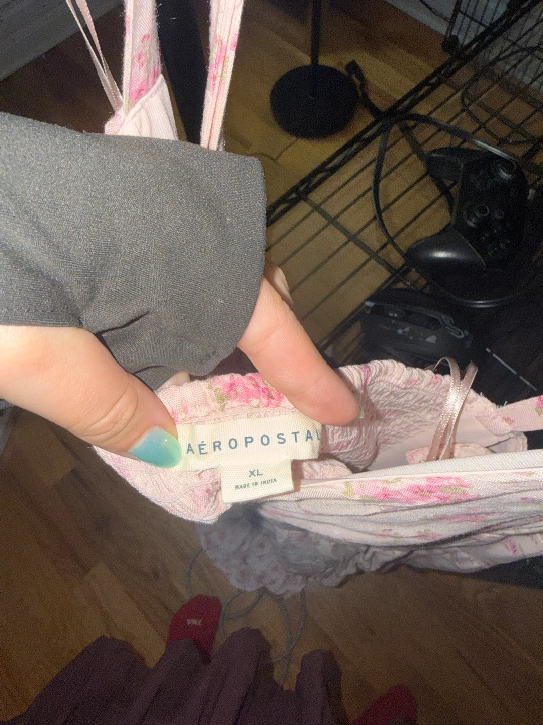 Aeropostale Pink Floral Maxi Dress XL - photo 3