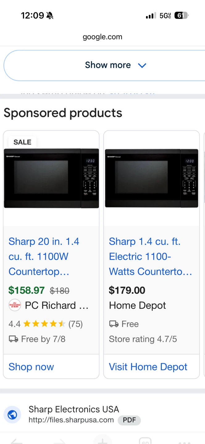 Sharp R-209KK Microwave Oven Countertop Brand New - photo 3