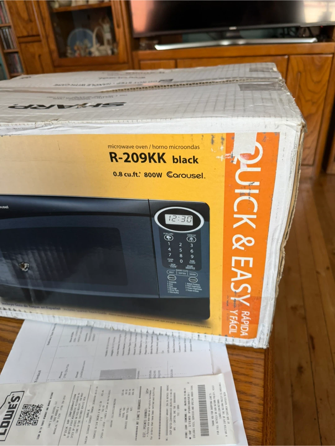 Sharp R-209KK Microwave Oven Countertop Brand New - photo 2
