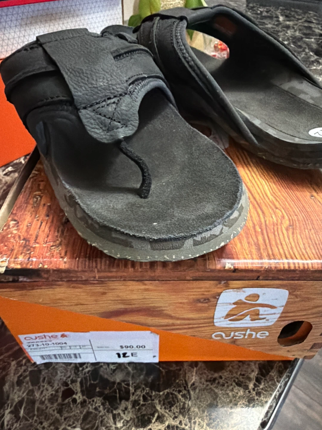 Aushe Flip Flop Sandals Size 12