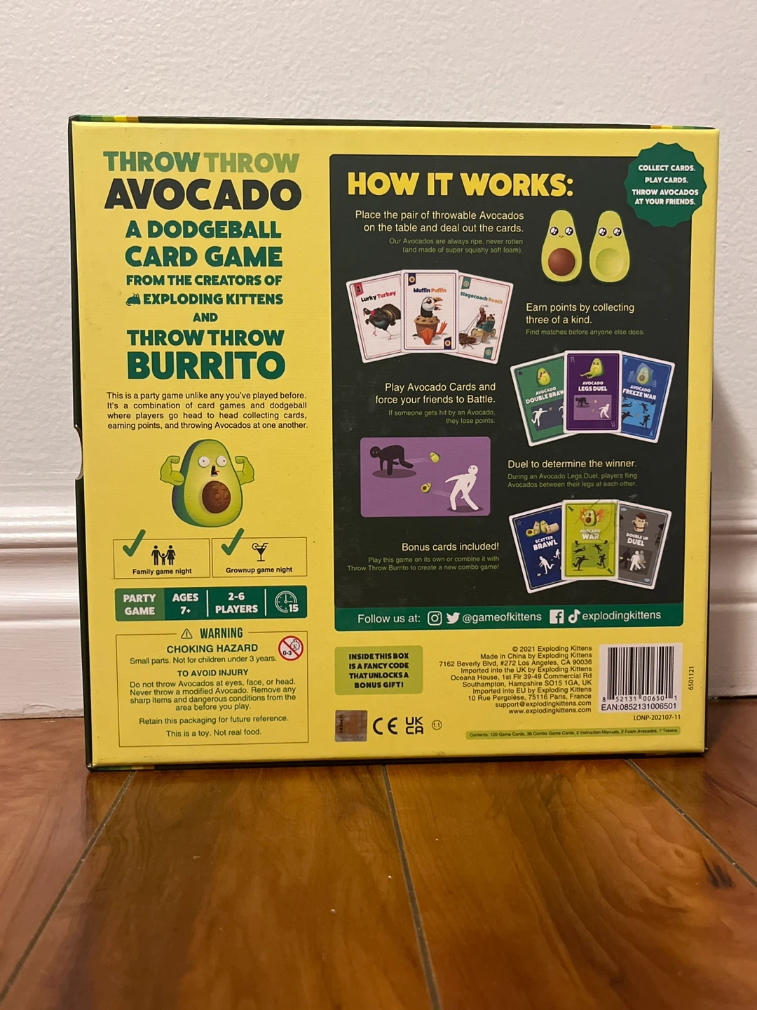 GARAGE SALE ‼️ Throw Throw Avocado Game by Exploding Kittens - photo 2