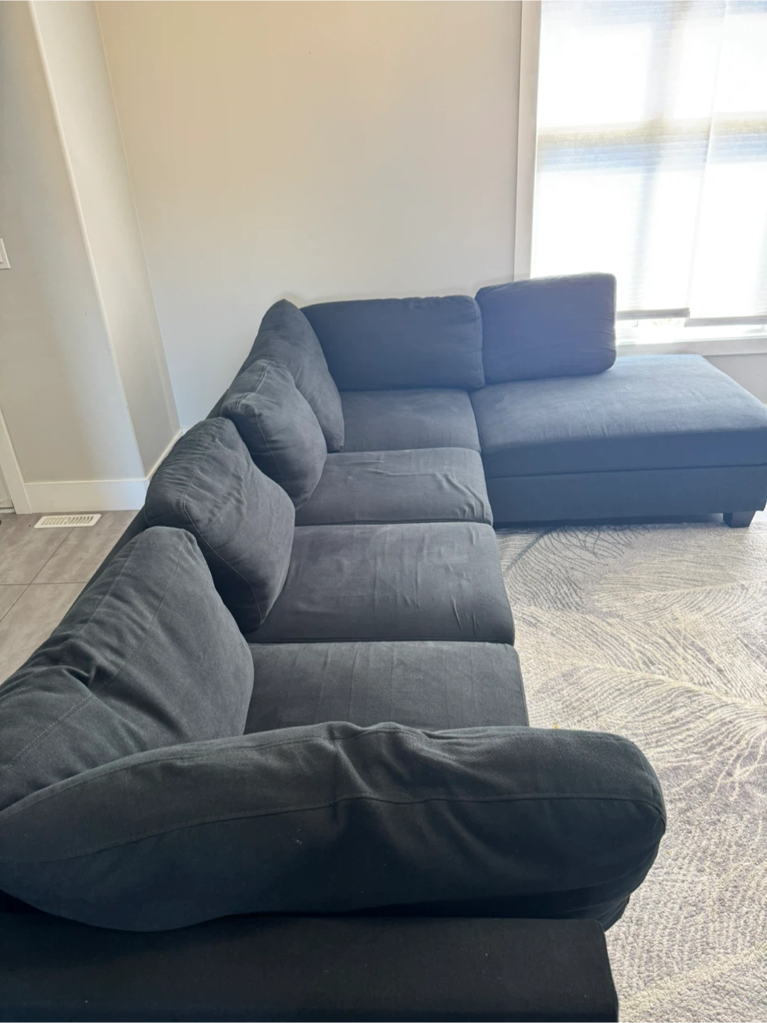 Dark Grey Sectional Sofa - photo 2