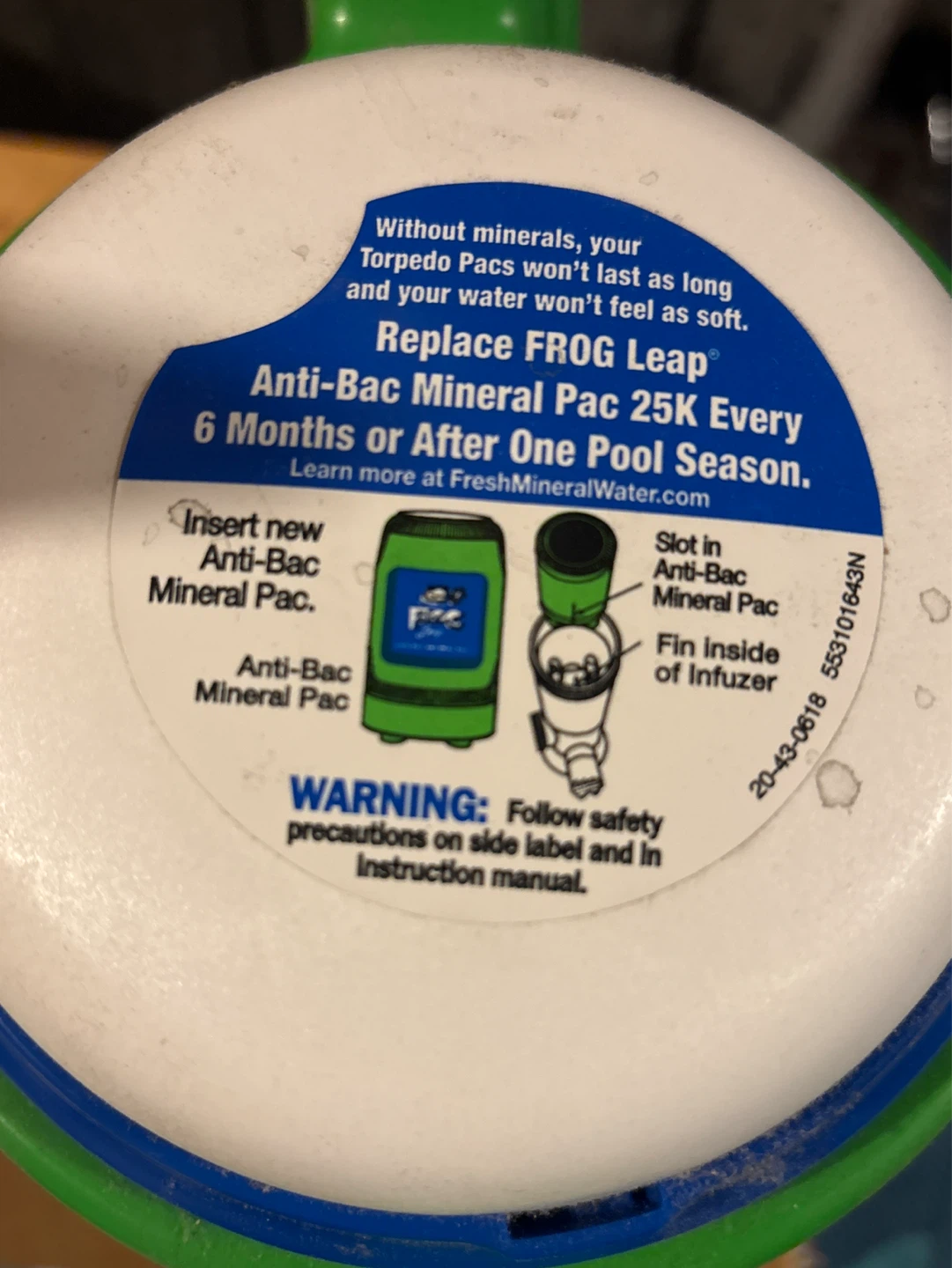 FROG Leap Infuzer Mineral Sanitizing System Pool best offer - photo 3
