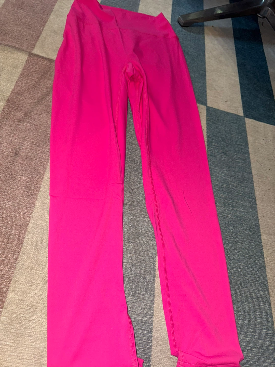 OQQ Pink Nylon Spandex Leggings Size M