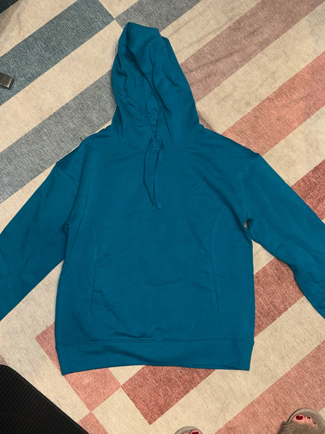 Teal Pullover Hoodie
