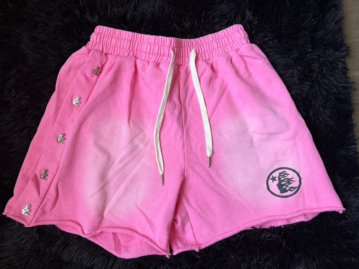 Hellstar Pink Tie-Dye Sweat Shorts Size M