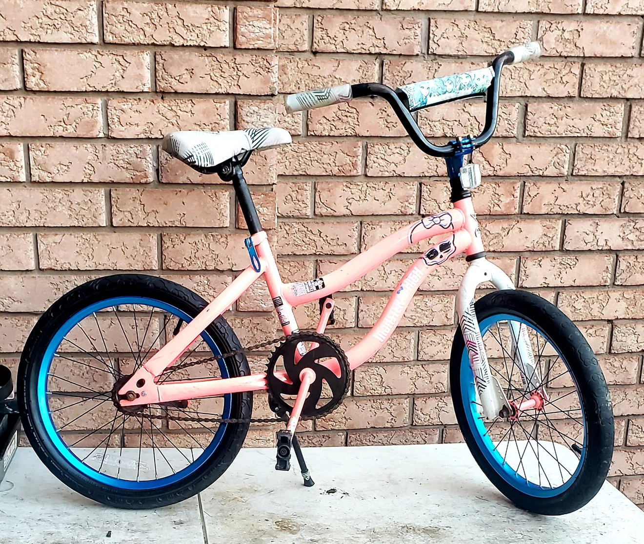 Kids' BMX Bike - Pink with Blue Accents - photo 3