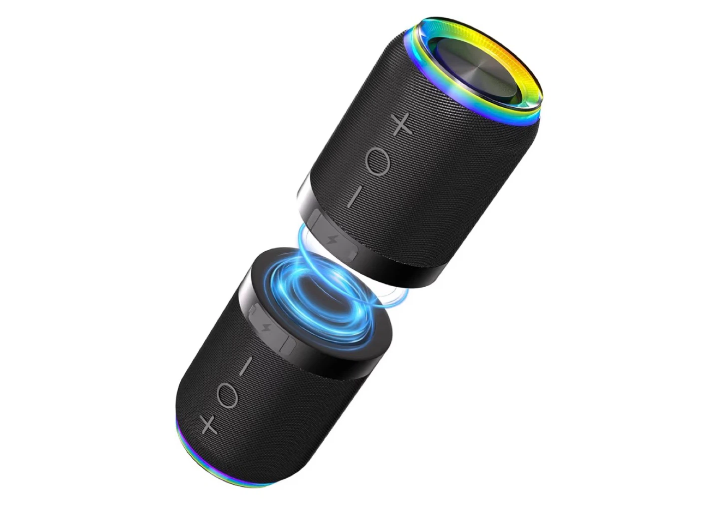 Portable Bluetooth Speaker with Dynamic Lights