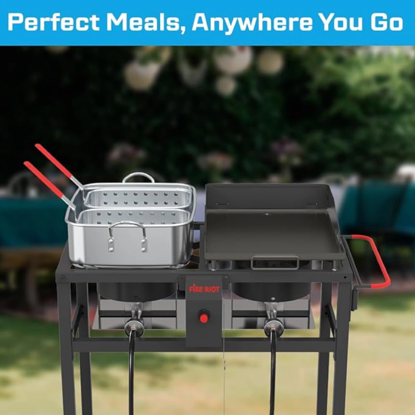 NEW Outdoor Propane Deep Fryer and Griddle Combo