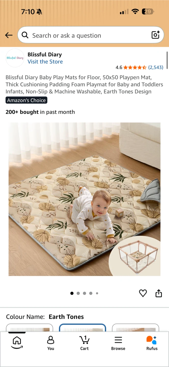 Baby Playpen and playpen beige Mat - photo 4