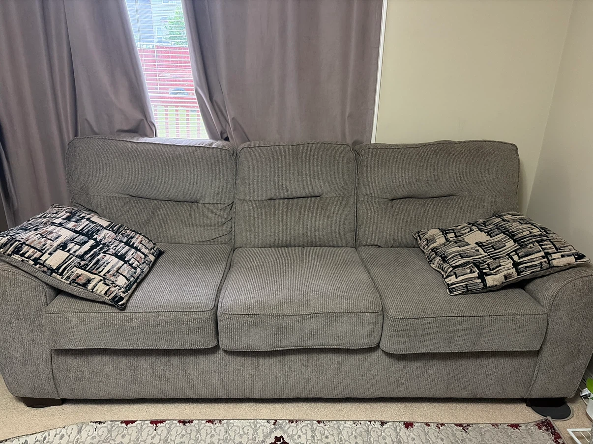 Round Leaf Print Ottoman - photo 2