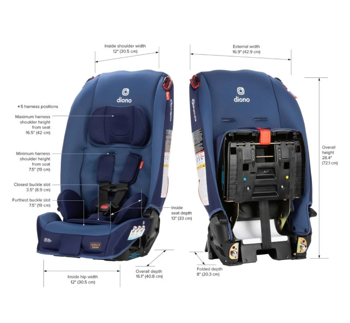 Diono Radian 3R, All-in-One Convertible Car Seat - 10 Yrs-1 Seat - photo 3