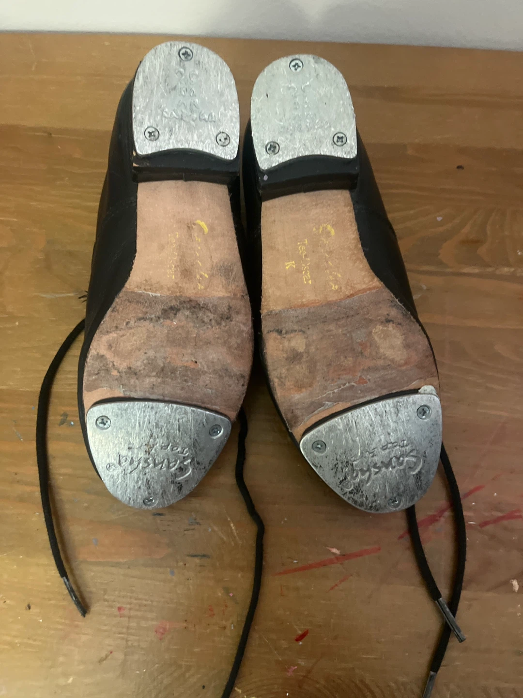 Sansha Black Leather Tap Shoes for kids - photo 2