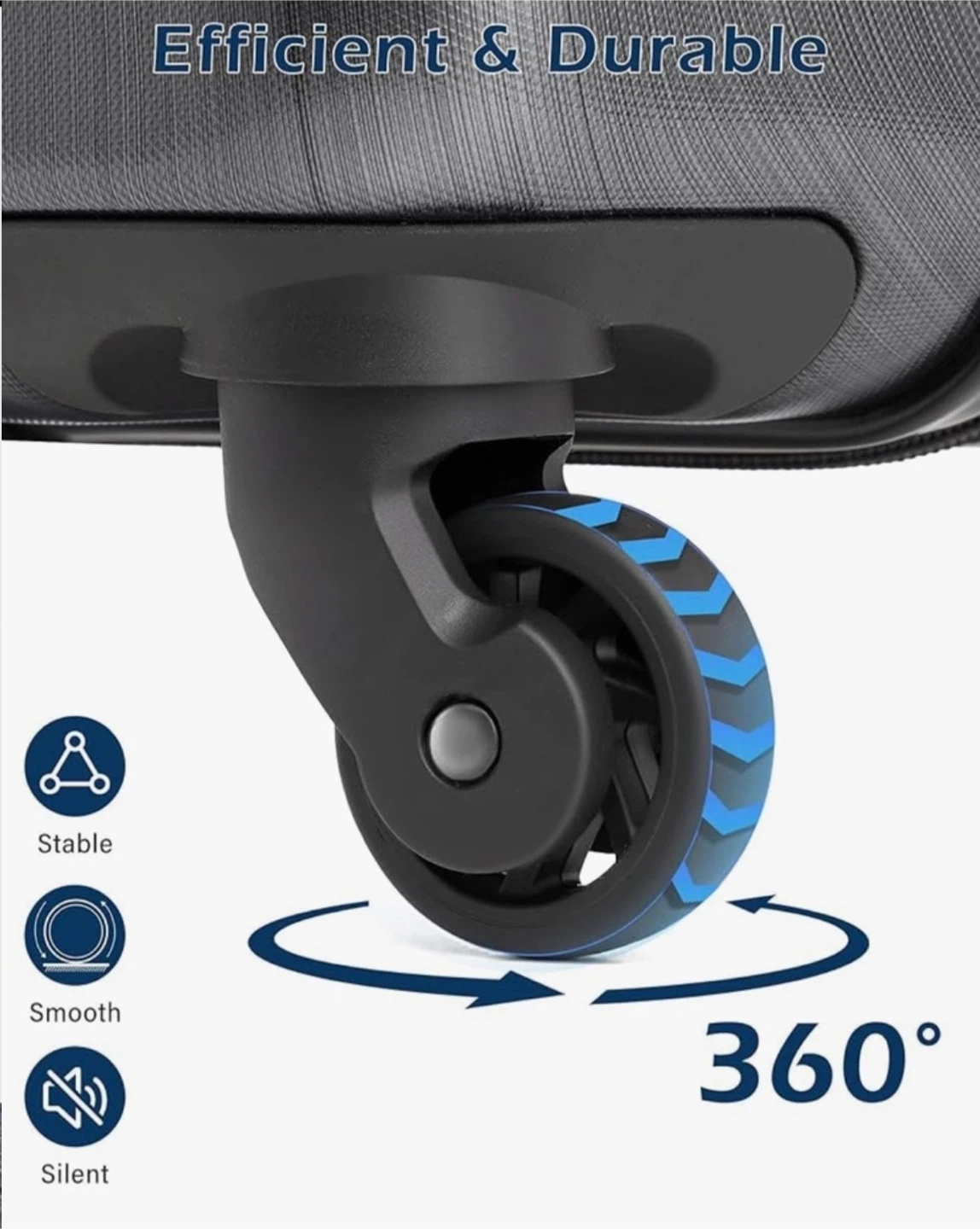 Coolife Carry On Luggage - Lightweight - Spinner Wheels - photo 5