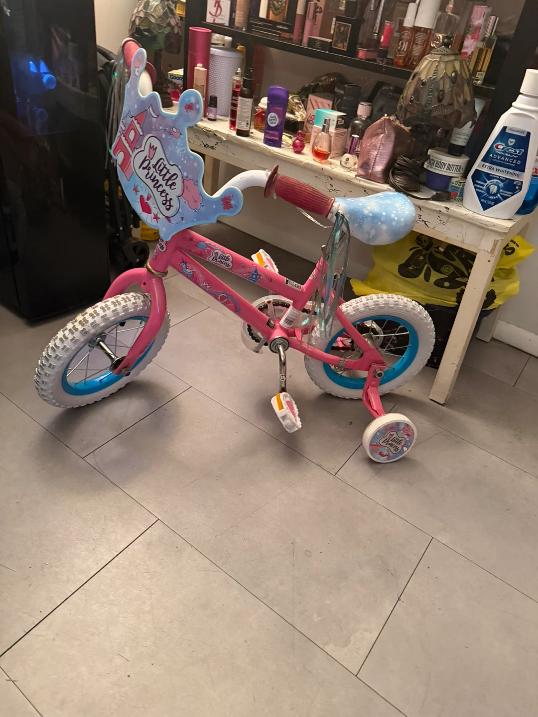Pink Little Princess Bike with Training Wheels - photo 2