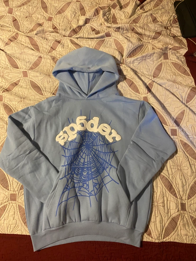 SP5DER Light Blue Hoodie Size M