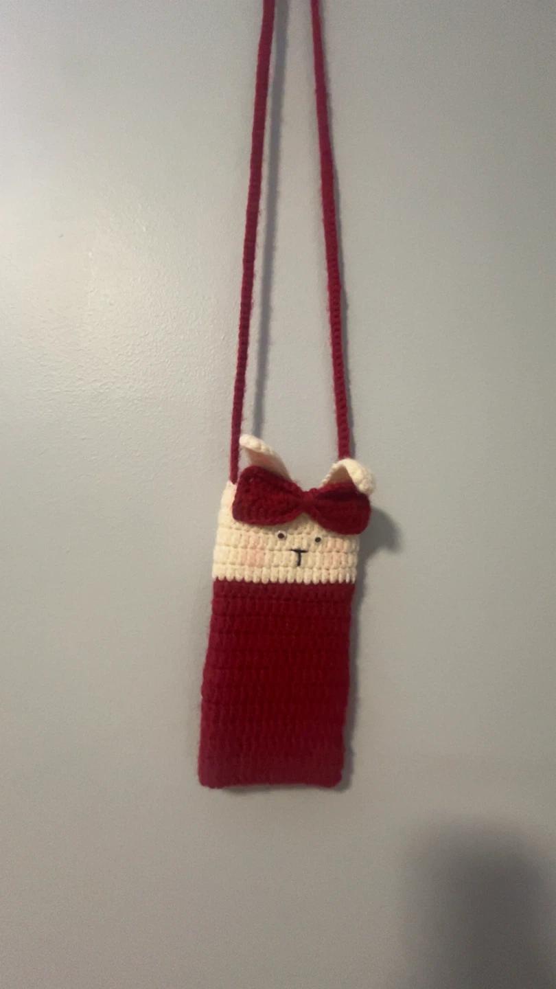 Crocheted Bunny Phone Pouch - photo 3