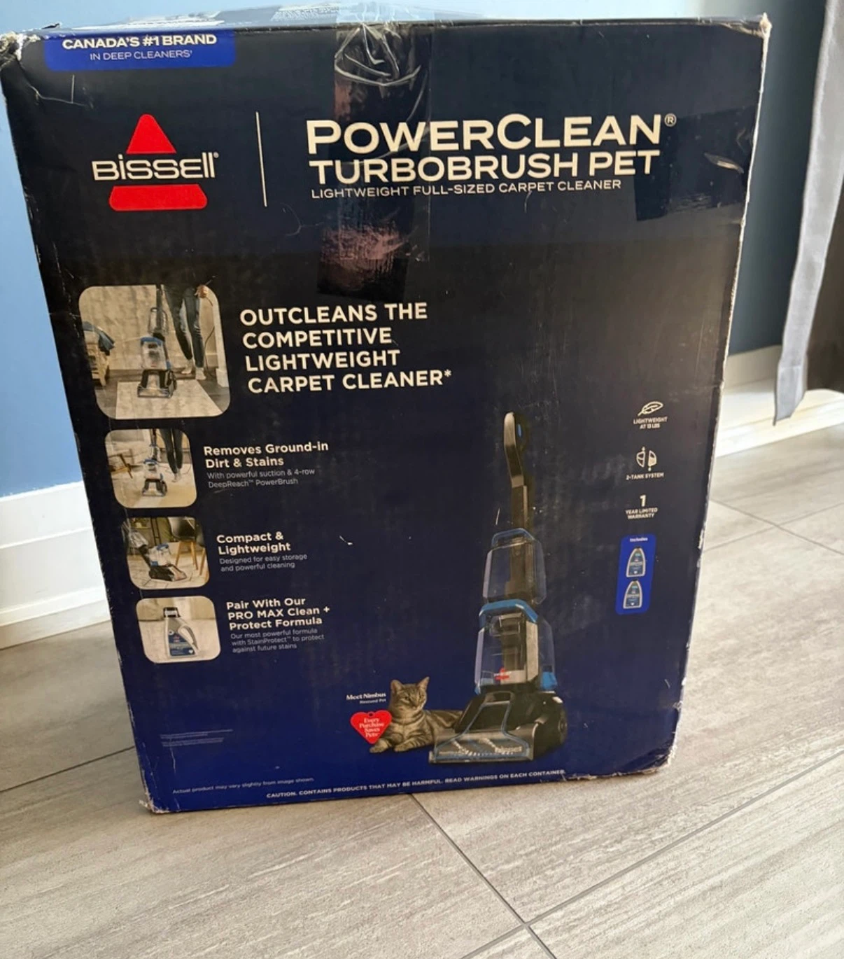 BISSELL PowerClean TurboBrush Pet Upright Carpet Cleaner - photo 5