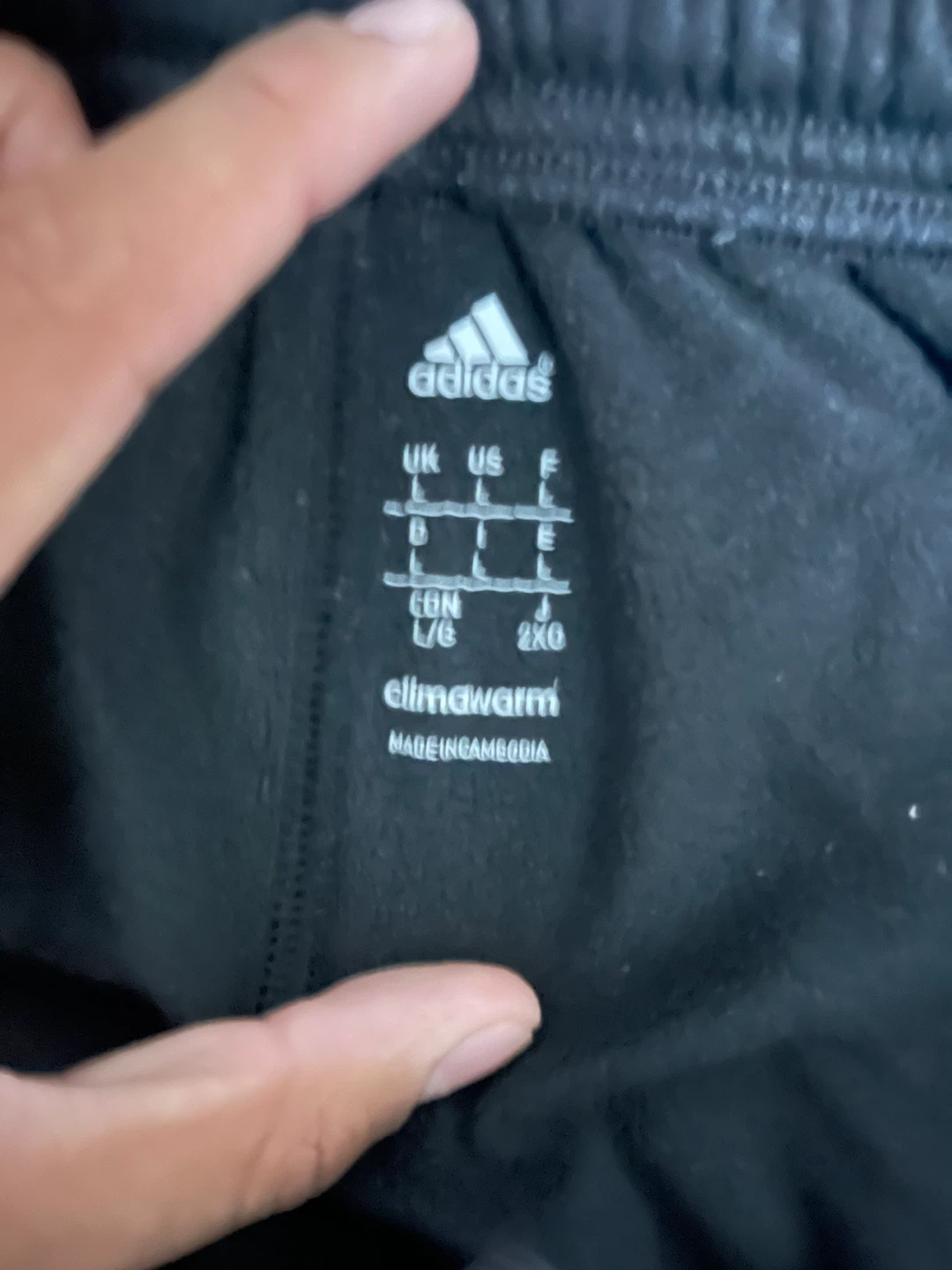 Adidas Climawarm Track Pants Size L - photo 2