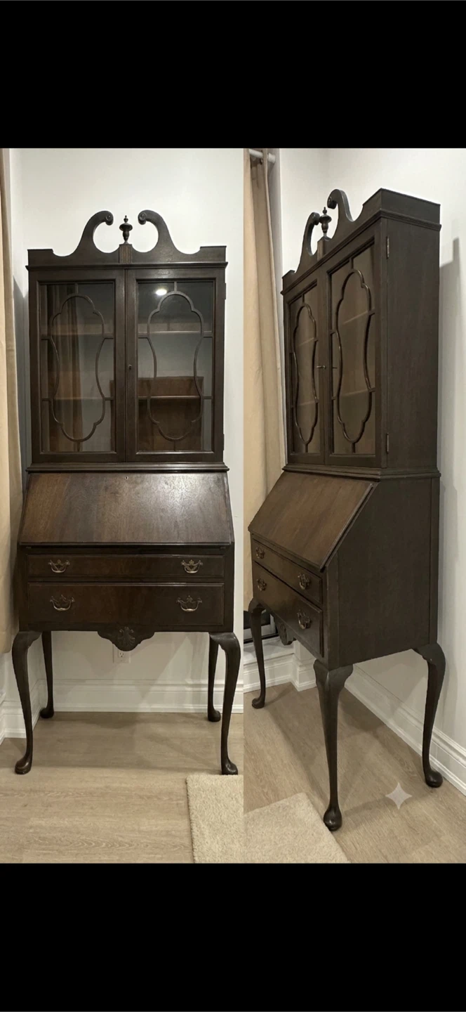 Antique Secretary Desk with Hutch