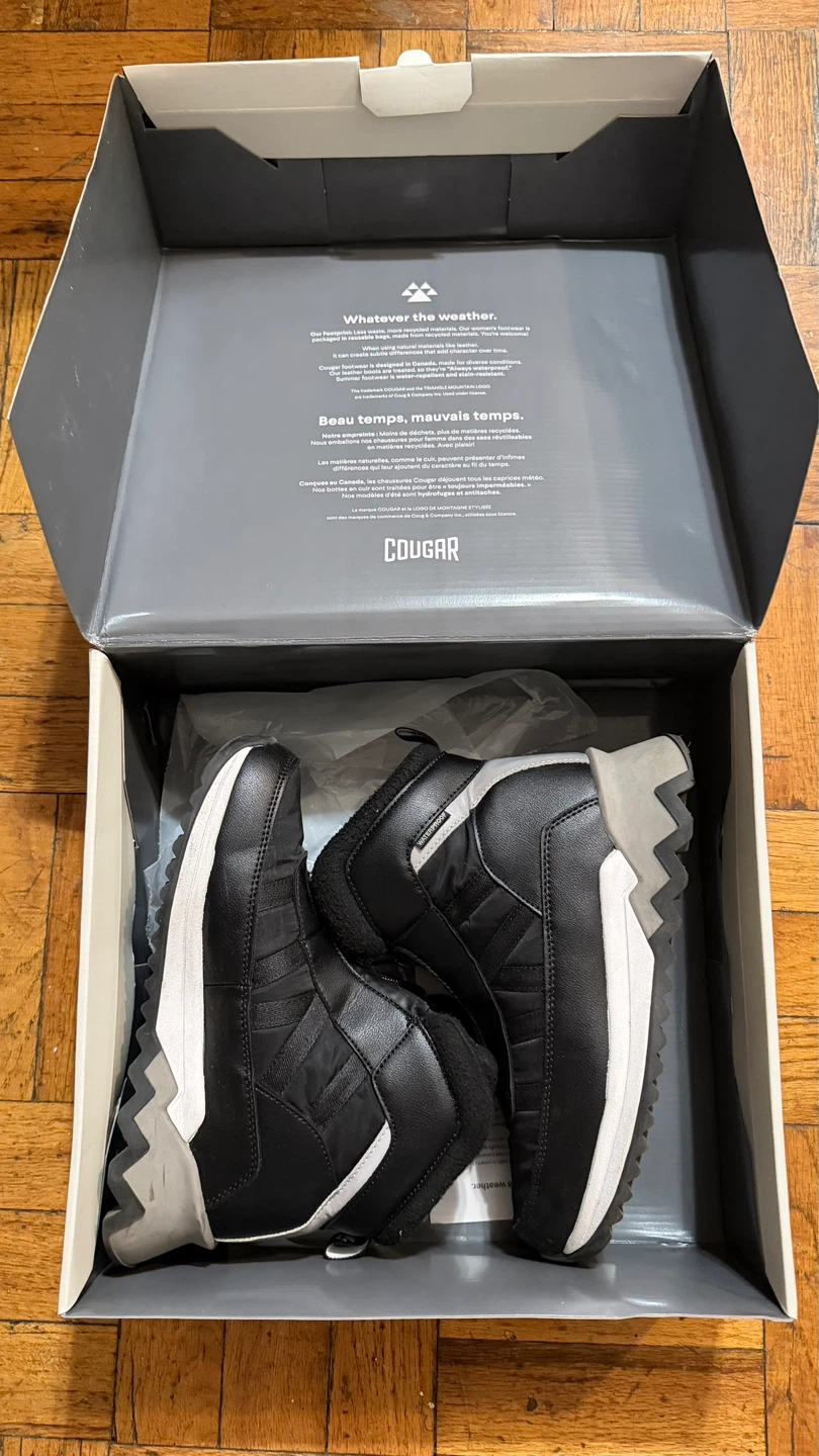 Cougar Black Winter Boots
