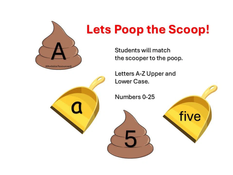 Lets Poop the Scoop! Matching Game