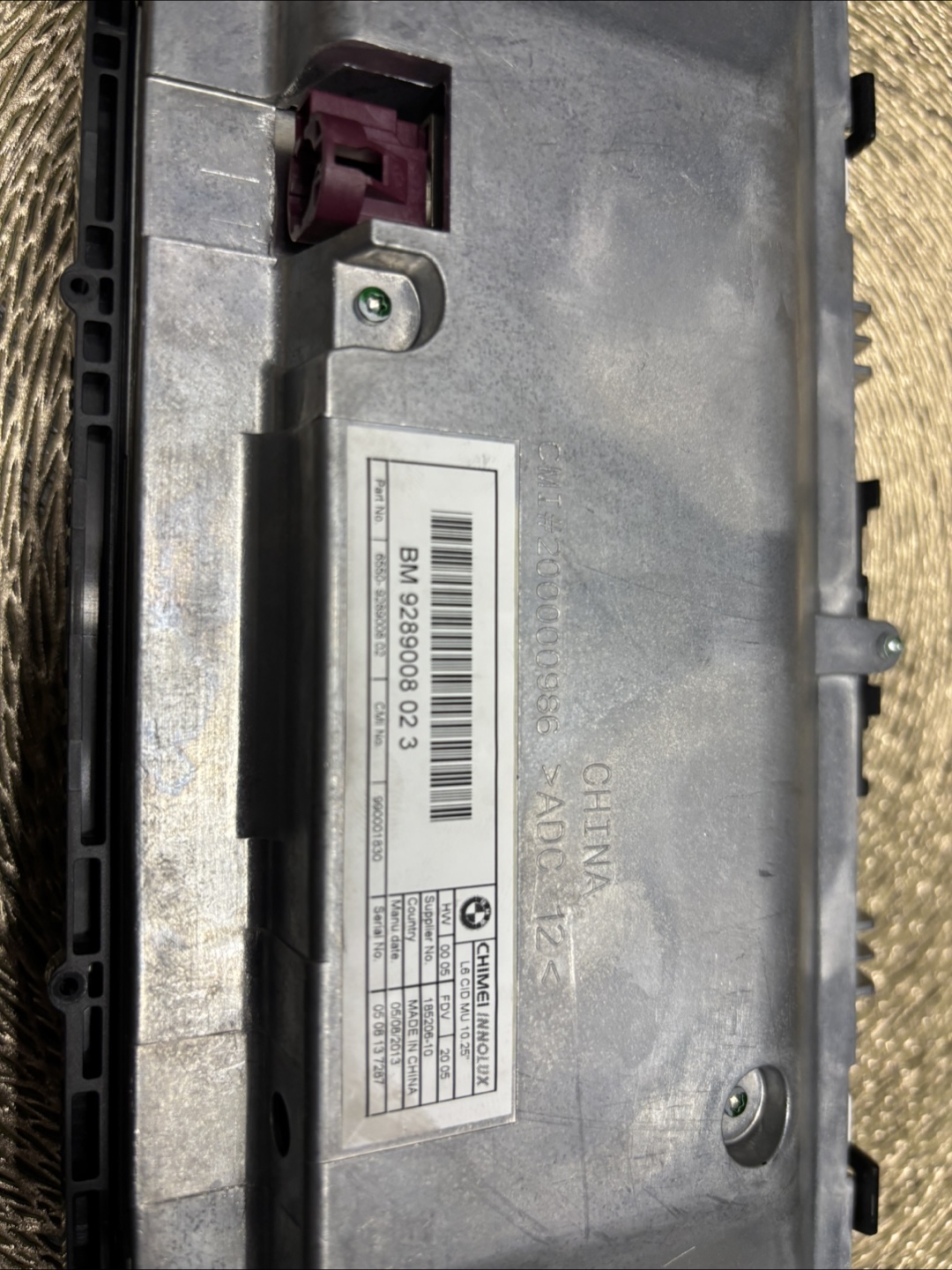 BMW Radio Display Unit OEM - photo 3