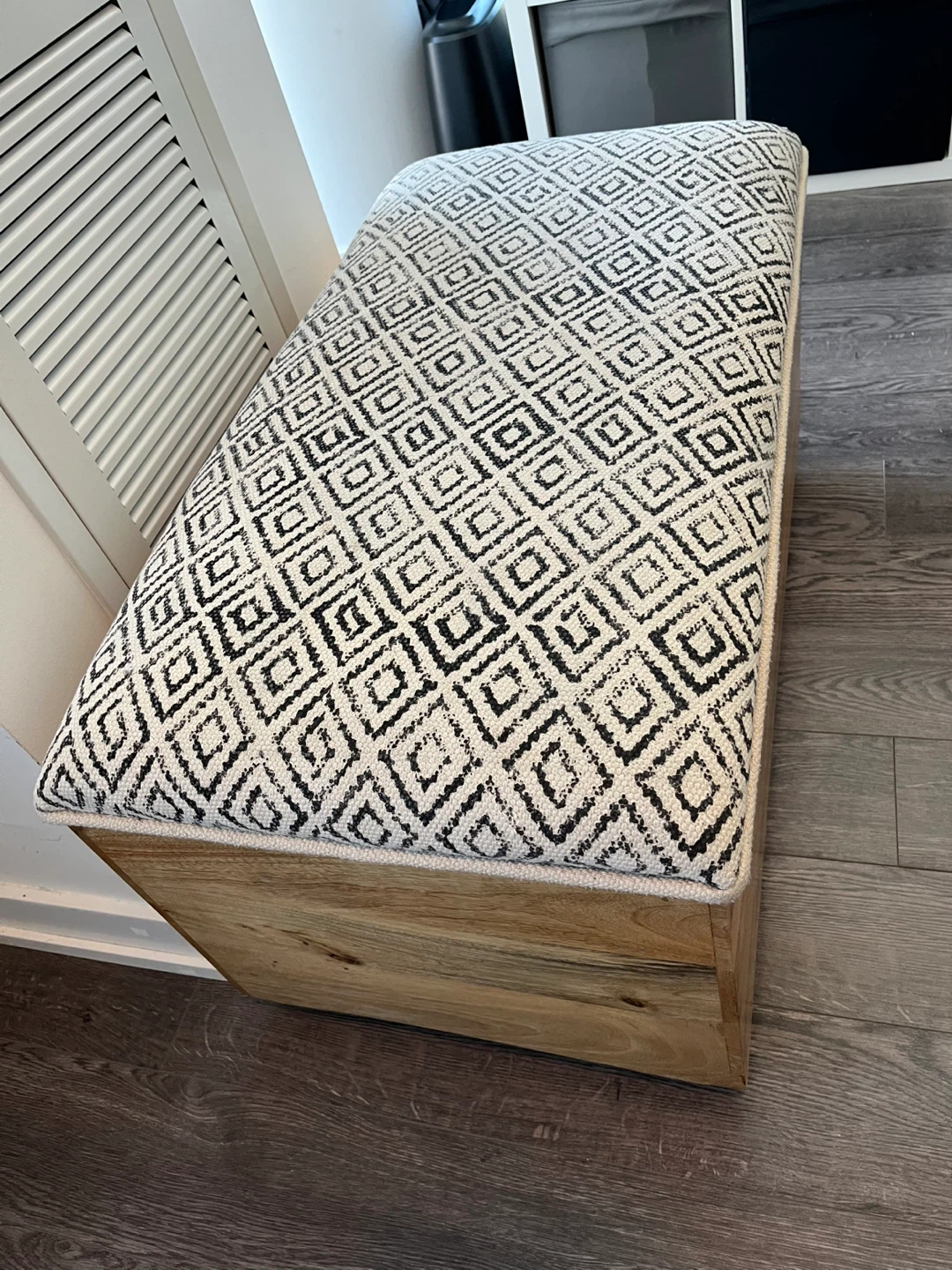Storage Ottoman Bench - Geometric Pattern - photo 2