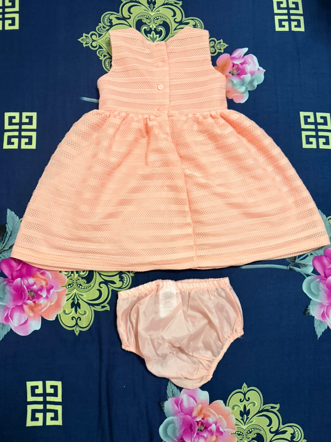Little Me Peach Dress with Bolero Set - photo 3