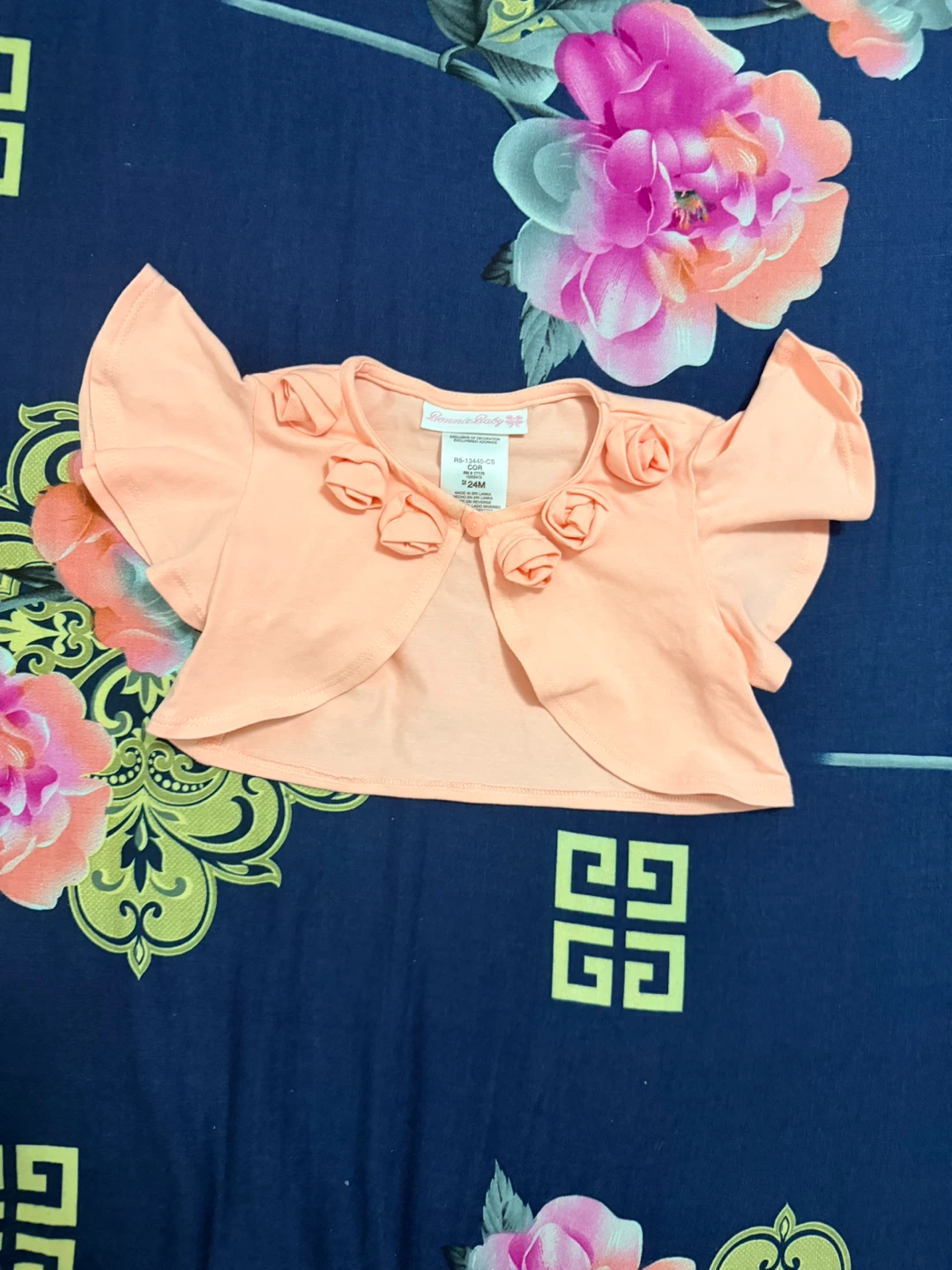 Little Me Peach Dress with Bolero Set - photo 4
