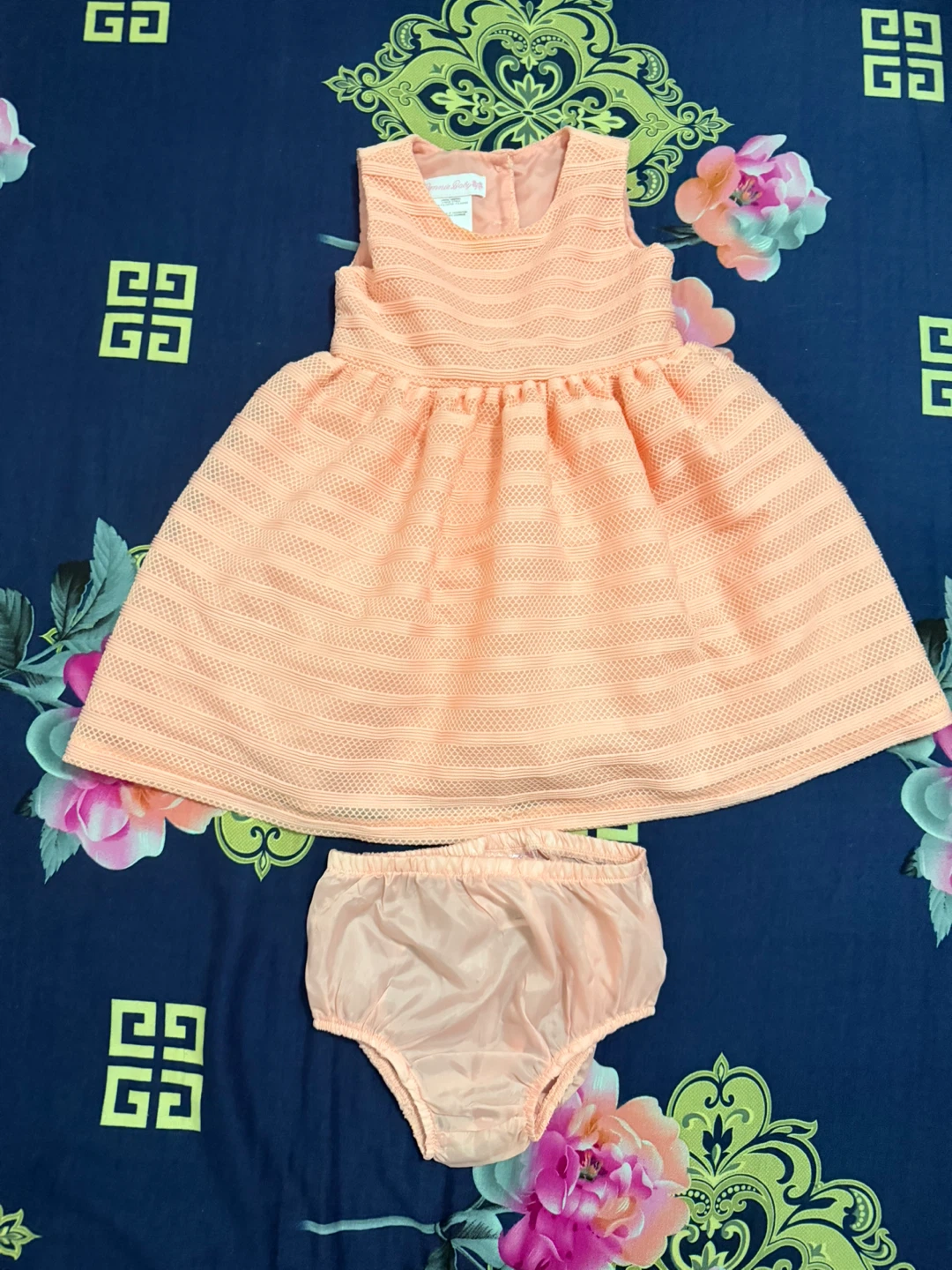 Little Me Peach Dress with Bolero Set - photo 2