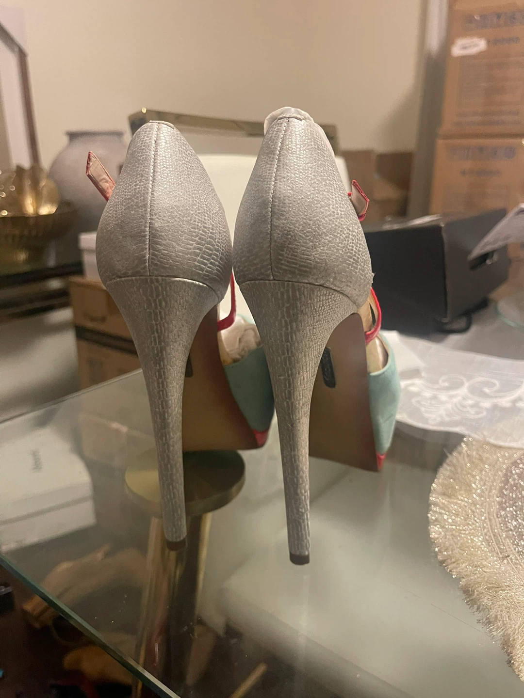Boutique 9 "Synerrissa" Heels - Sky Blue & Pink - 6.5 M - photo 3
