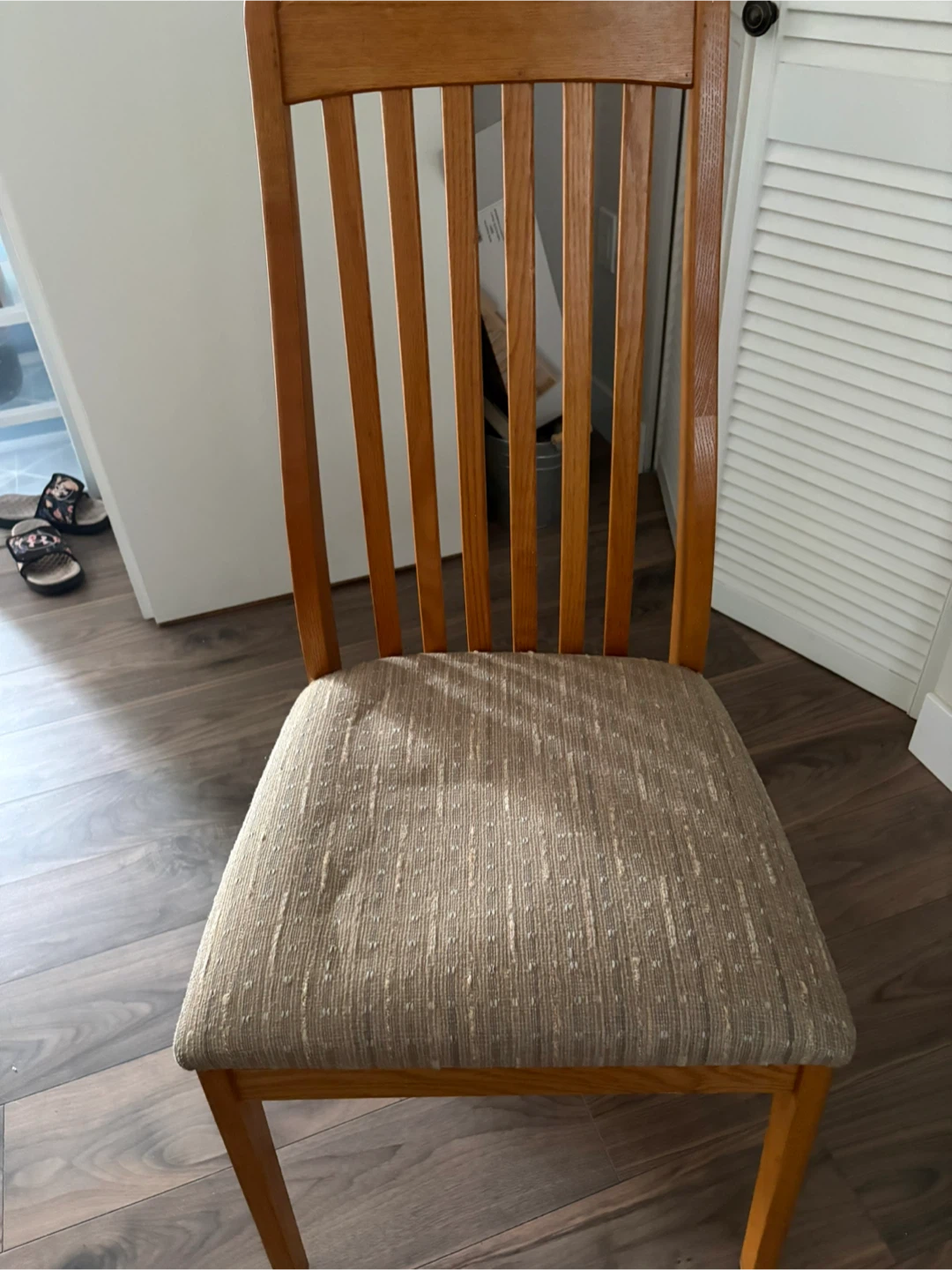 Wooden Dining Chair with Padded Seat - photo 3