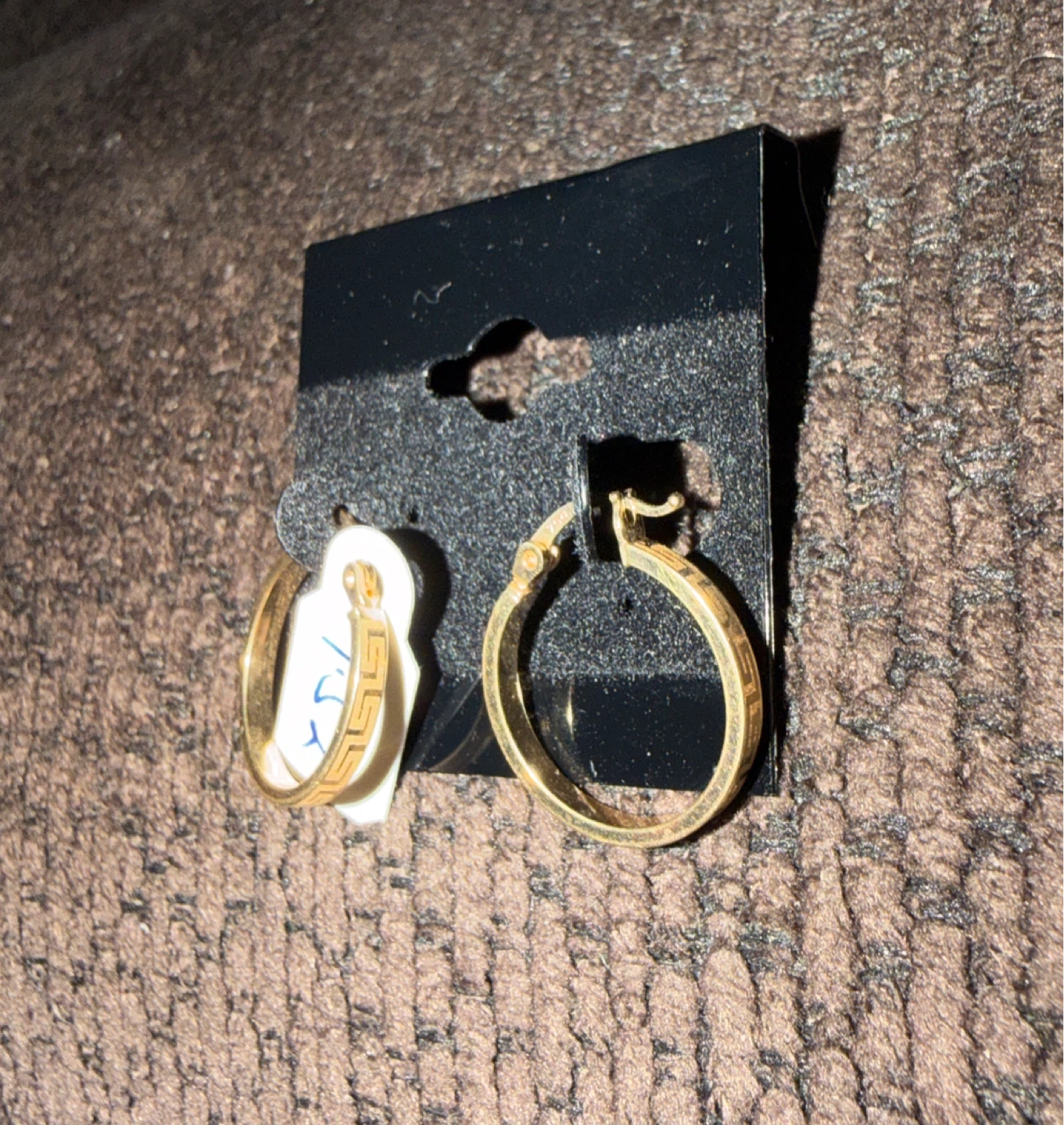 Gold Hoop Earrings 18k - photo 2
