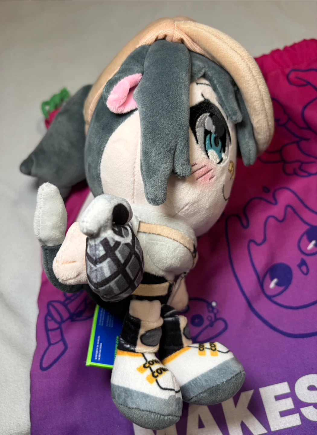 New Makeship Tactical Pocket Cow Plushie WishyVT Only 521 Made - photo 5